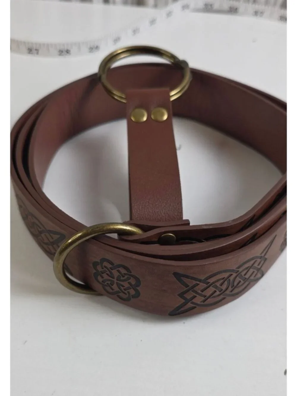 Medieval Renaissance Celtic O-Ring Belt & Matching Skirt Hike - XTRA LONG - LARP